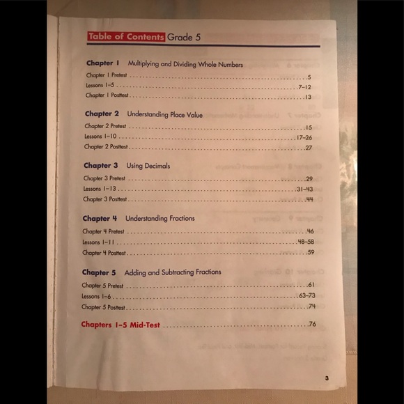 Spectrum Grade 5 Math Book - Picture 3 of 4